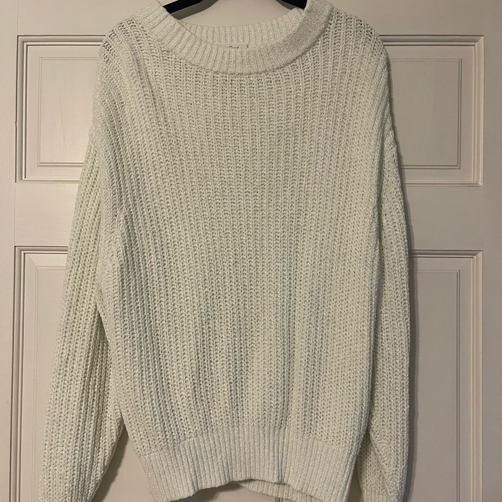 Aritzia White Knit Sweater